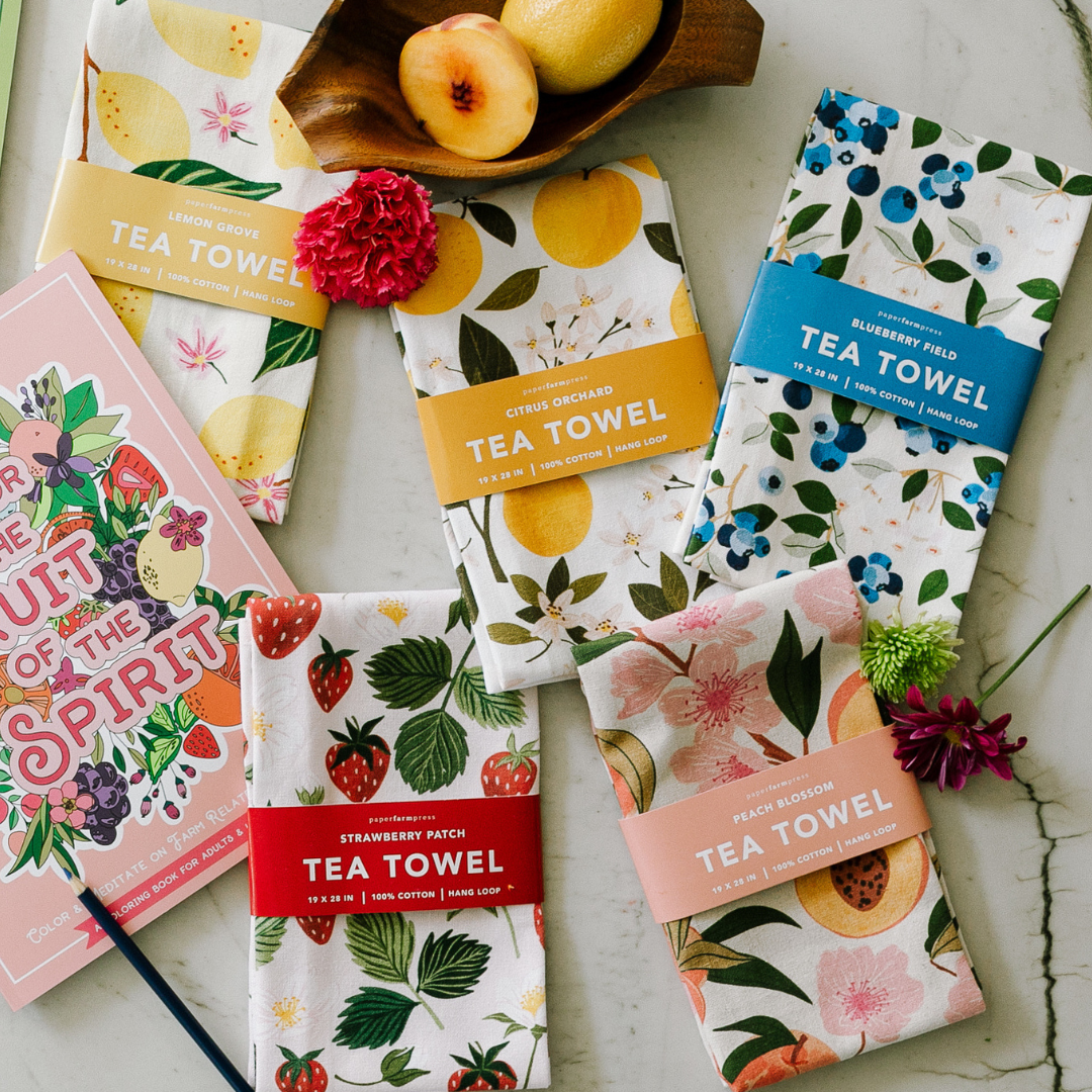 Strawberry Patch Tea Towel - Raymond's Hallmark