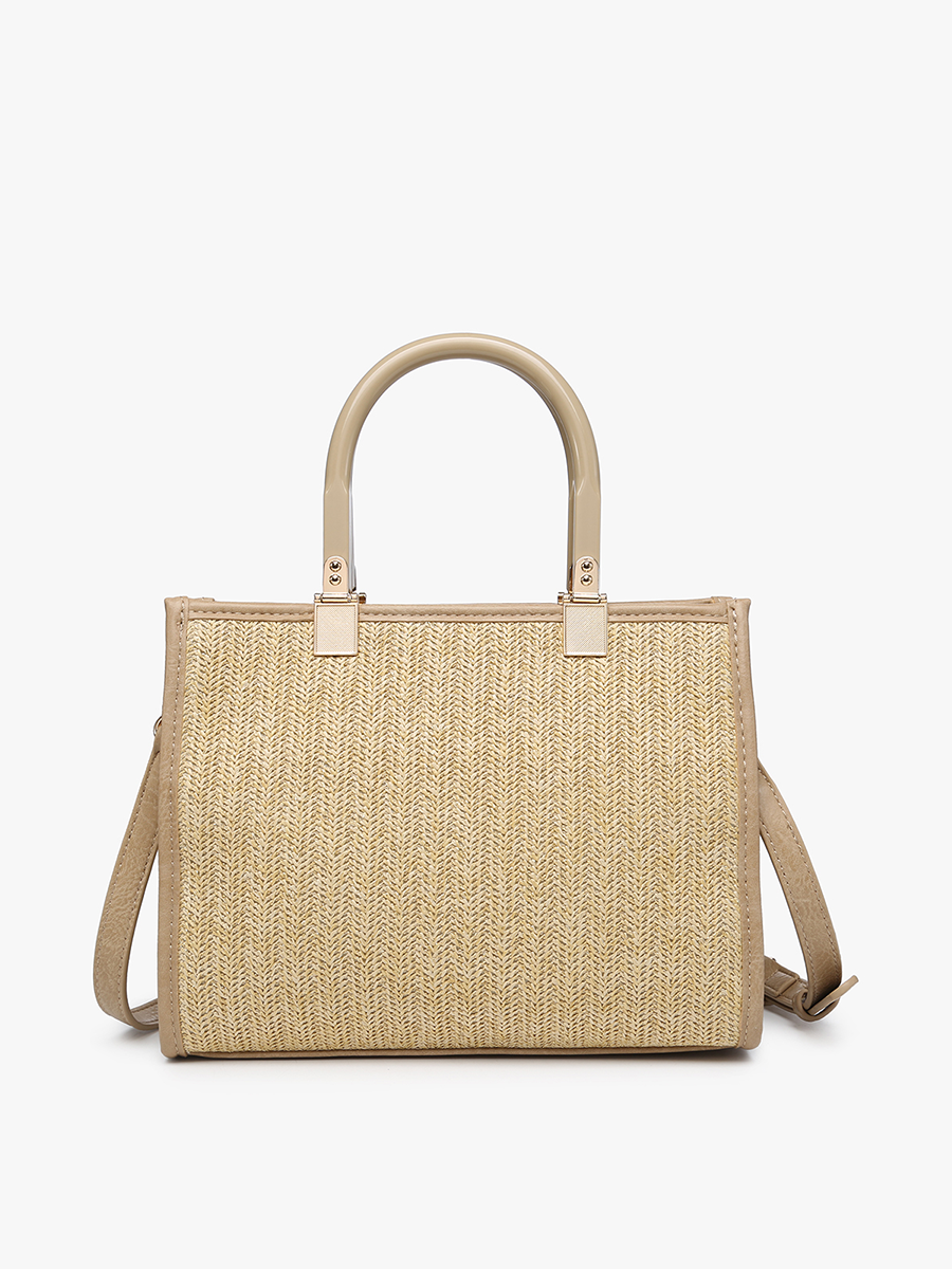 M2233 Kaya Rattan Satchel w/ Dual Handles - Raymond's Hallmark