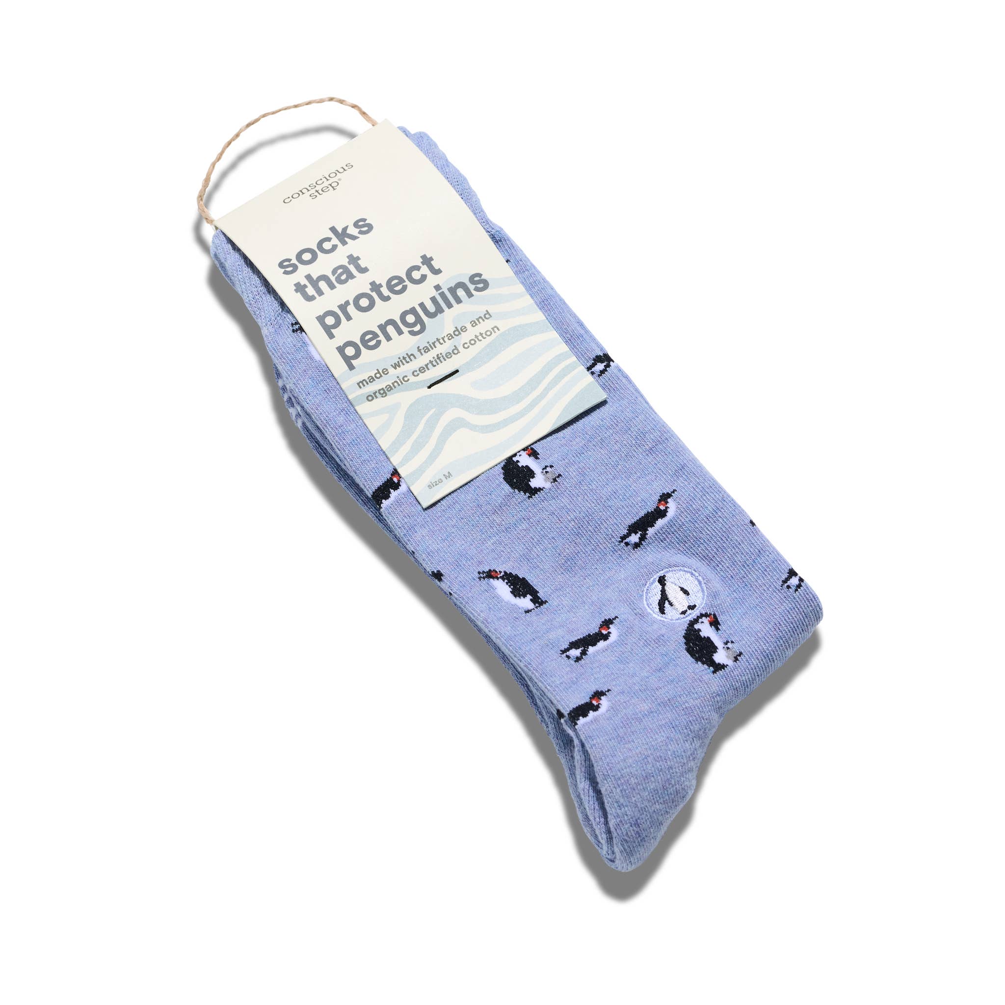 Socks that Protect Penguins (Periwinkle Penguins) - Raymond's Hallmark