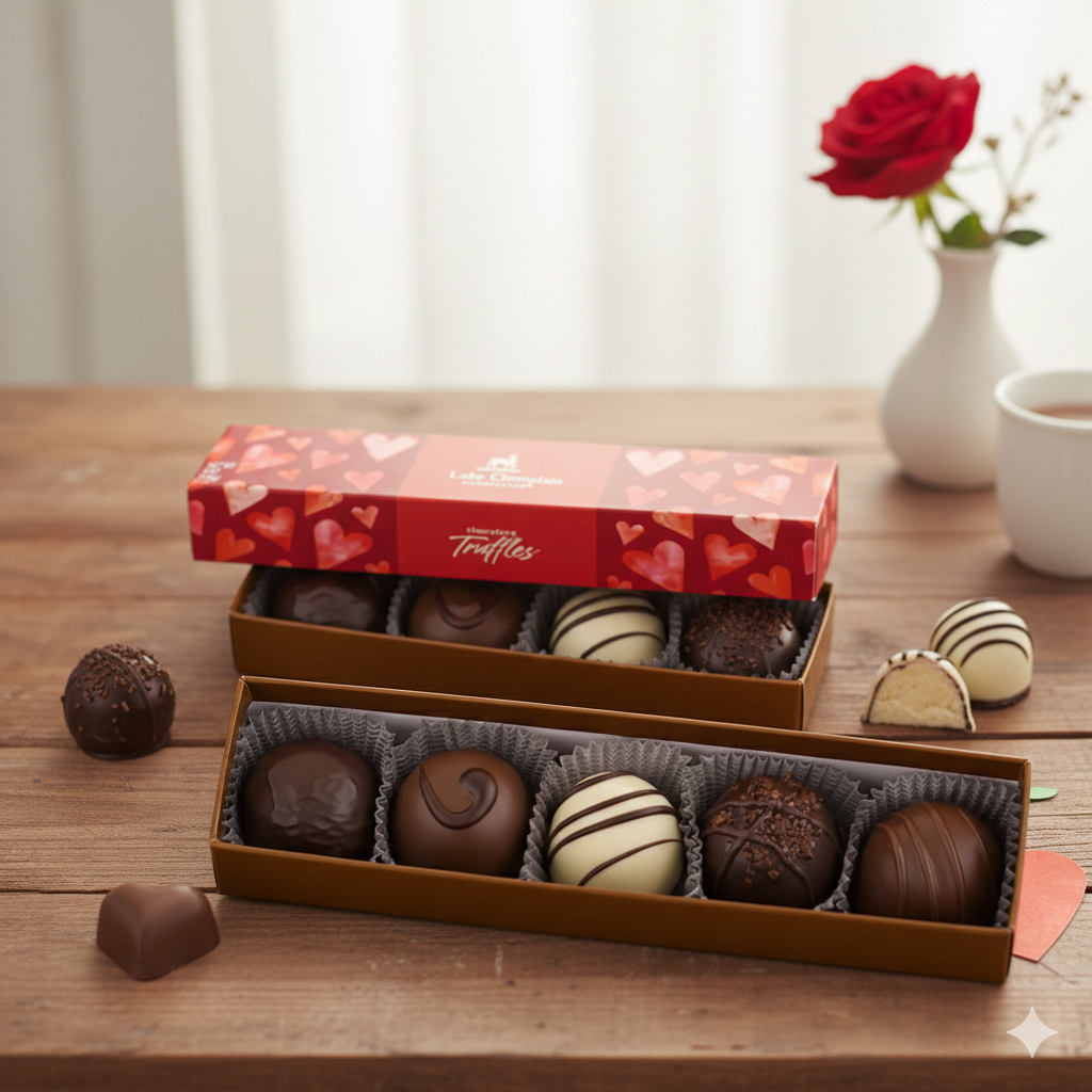 Truffle Valentines Day 5pc Box - Raymond's Hallmark