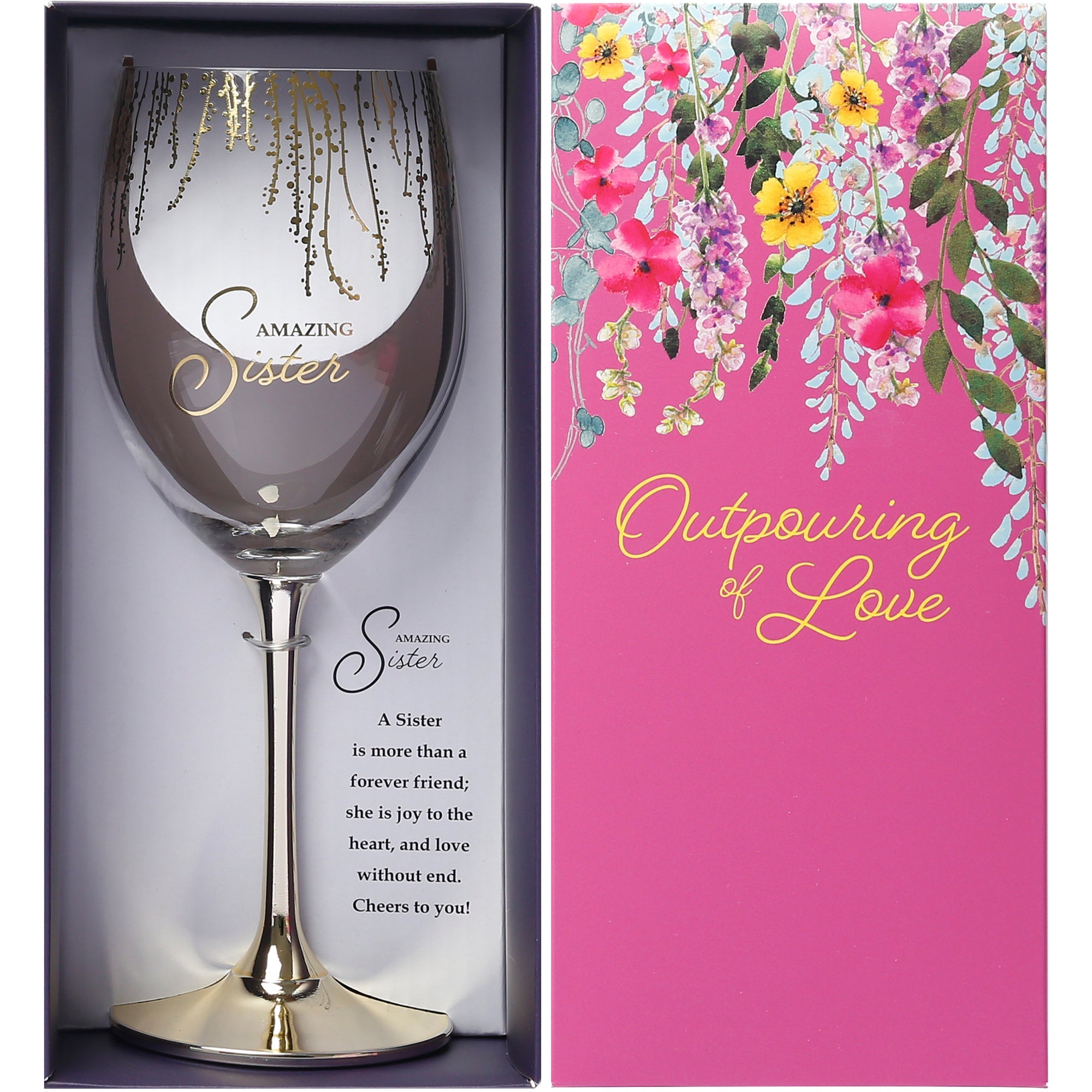 Sister - 19 Oz Crystal Wine Glass - Raymond's Hallmark