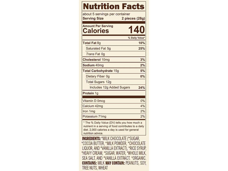 Leaf Caramel Bag milk - Raymond's Hallmark