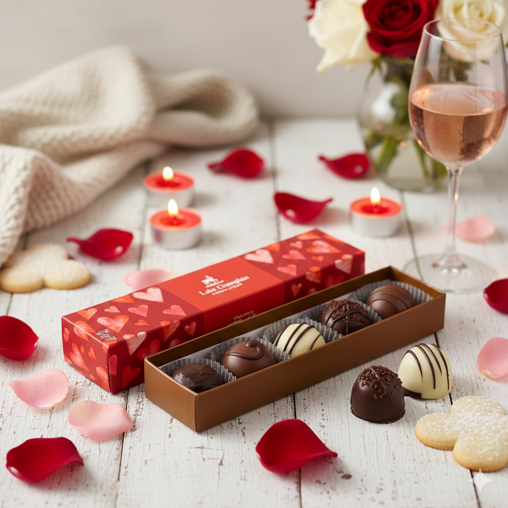 Truffle Valentines Day 5pc Box - Raymond's Hallmark