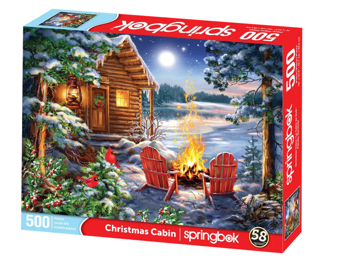 Christmas Cabin - 500 pc - Raymond's Hallmark