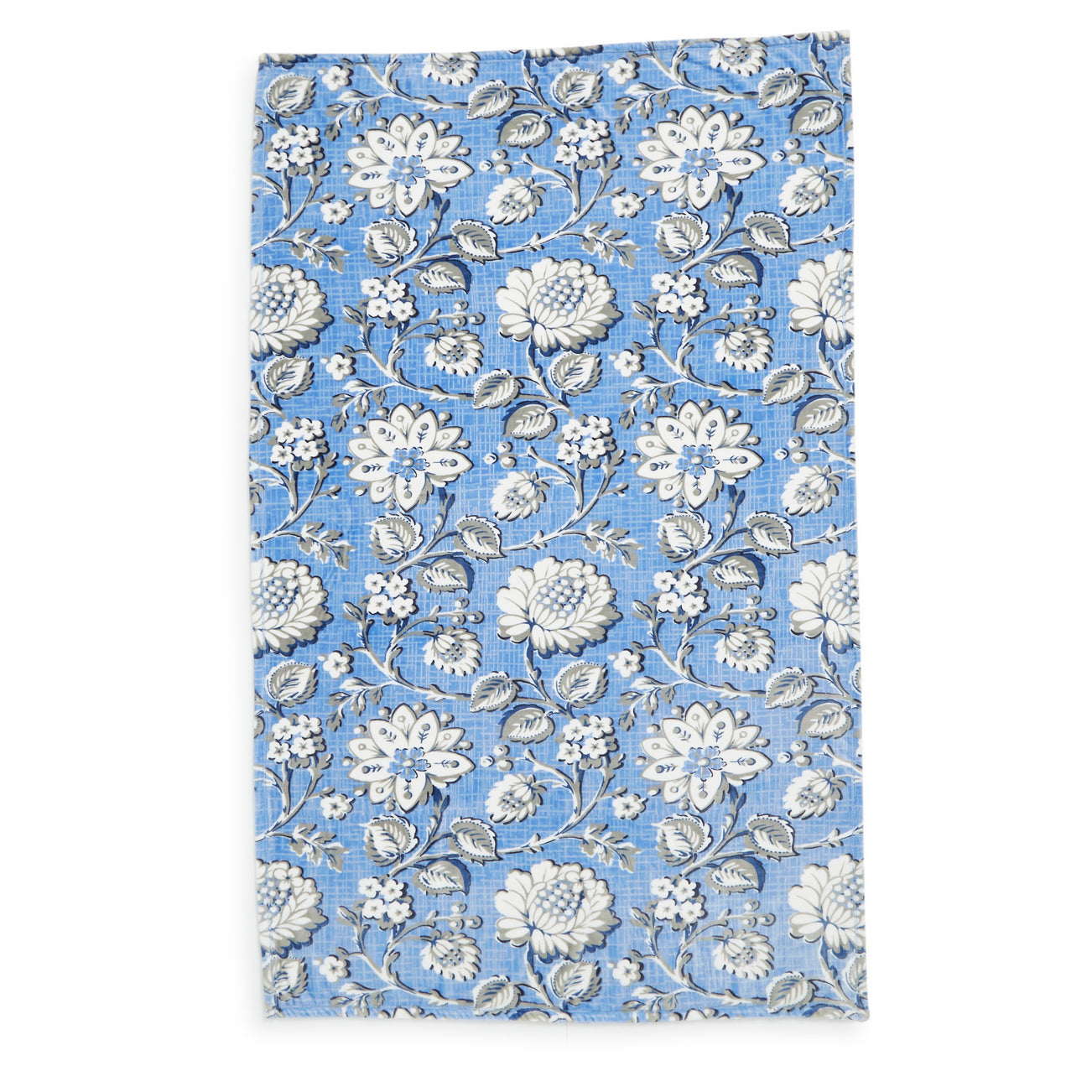 Plush Throw Blanket Bee Garden Blue