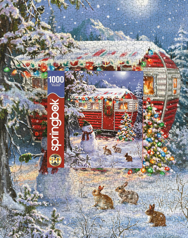 Snowy Retreat -  1000 Piece Jigsaw Puzzle - Raymond's Hallmark
