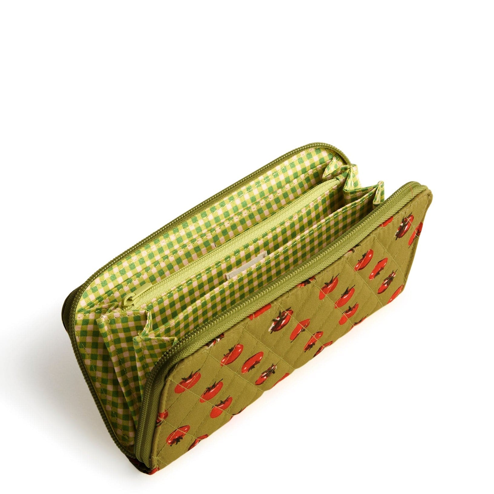 Continental Wallet in Tiny Tomatoes Palm - Raymond's Hallmark