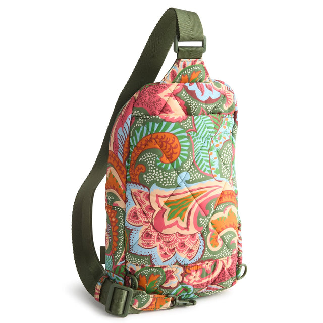 Small Lorman Sling Backpack Leaf Me Not Paisley