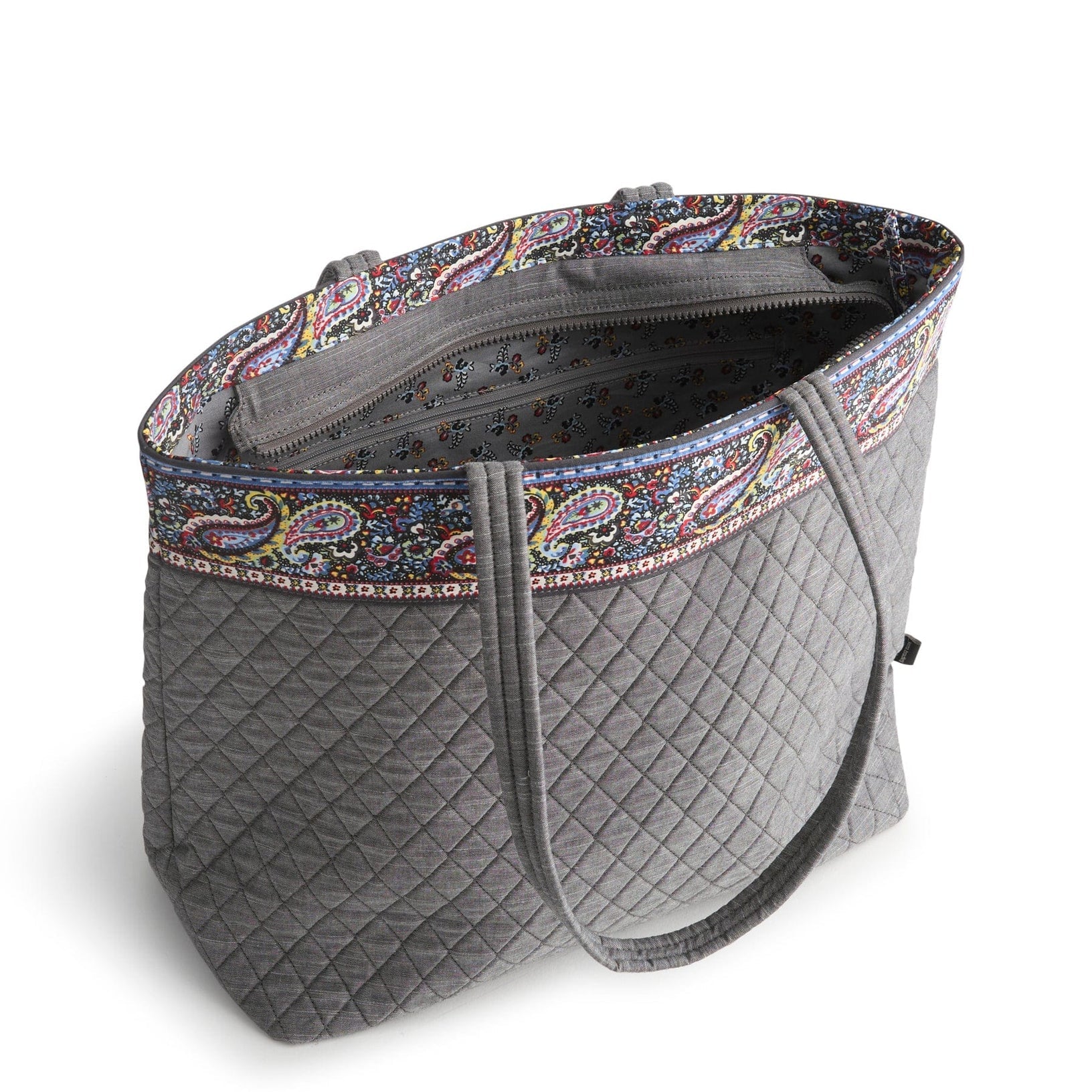 Original Zip Tote Black Chambray - Raymond's Hallmark