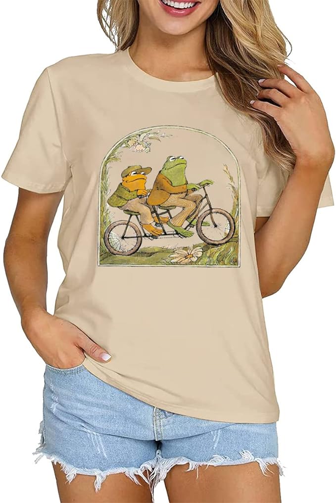 Frog & Toad Riding Bicycle - Raymond's Hallmark