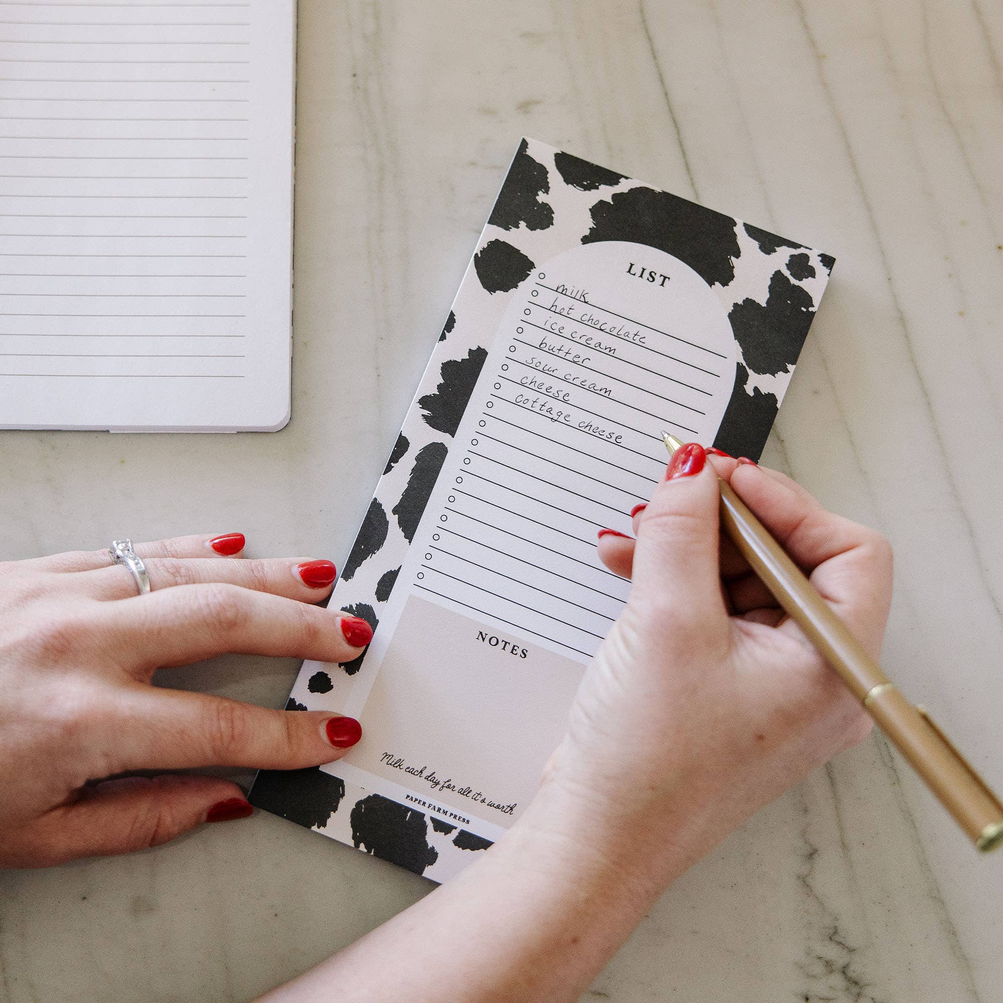 Cow Spots Market List Notepad - Raymond's Hallmark