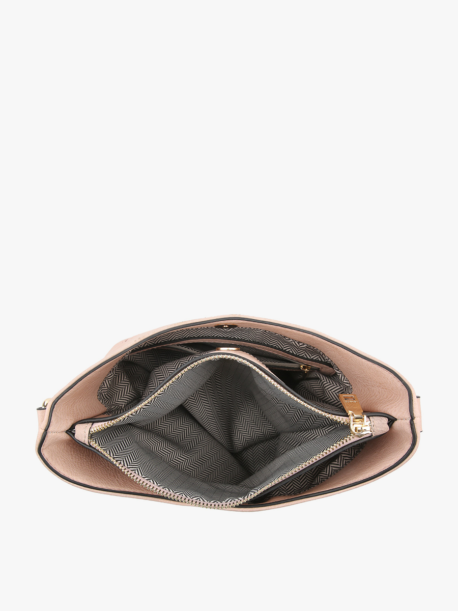 M1765 Emma 3 Compartment Crossbody w/ Snap Closure - Raymond's Hallmark
