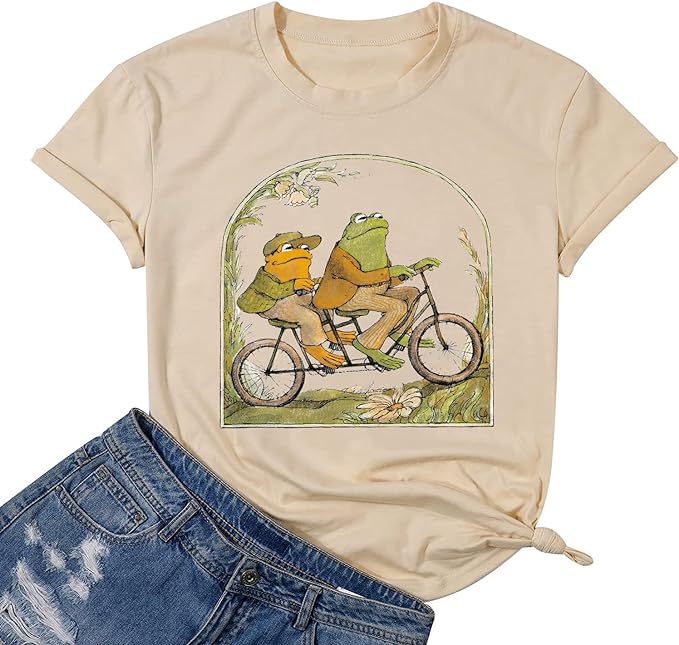 Frog & Toad Riding Bicycle - Raymond's Hallmark