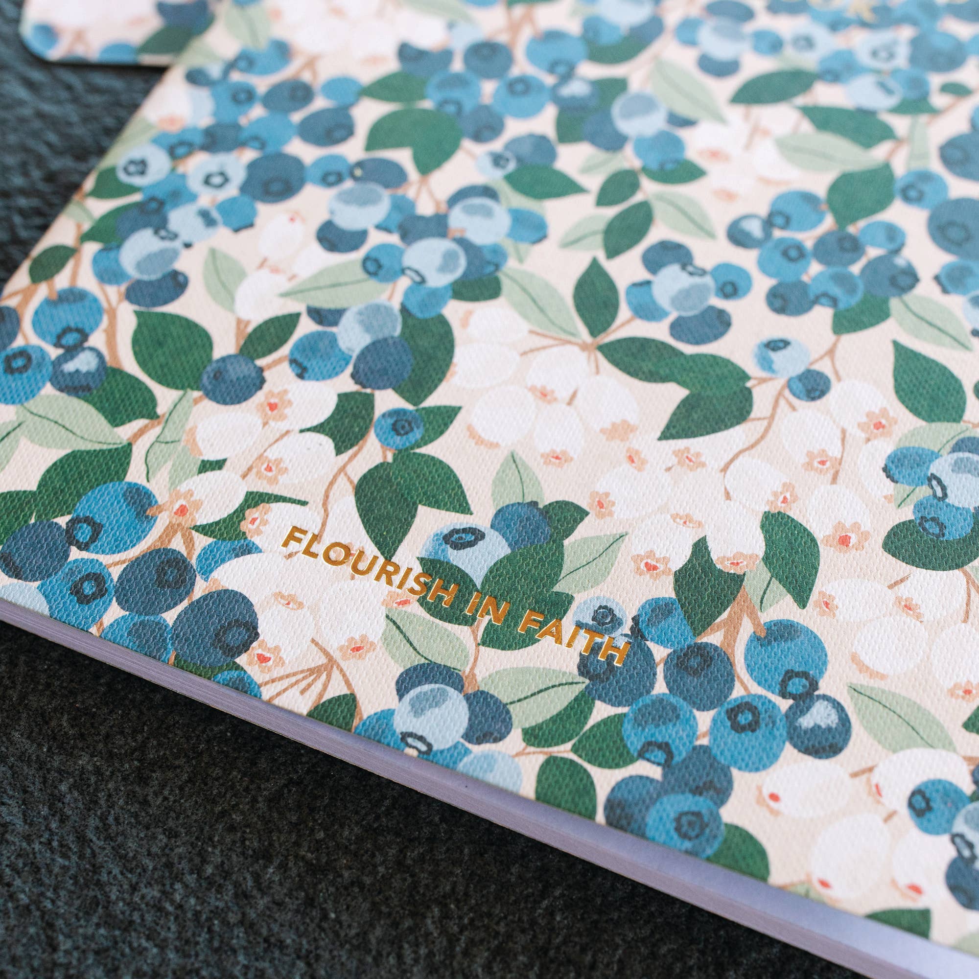 Blueberry Field Stitched Notebook - Raymond's Hallmark