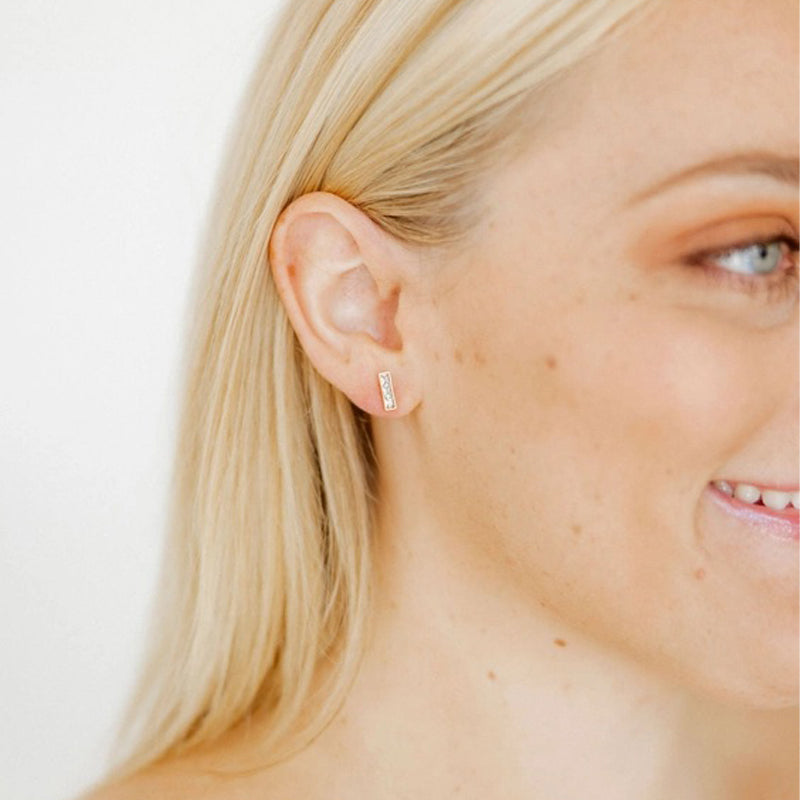 Screwback Stud Earrings-Amber - Raymond's Hallmark