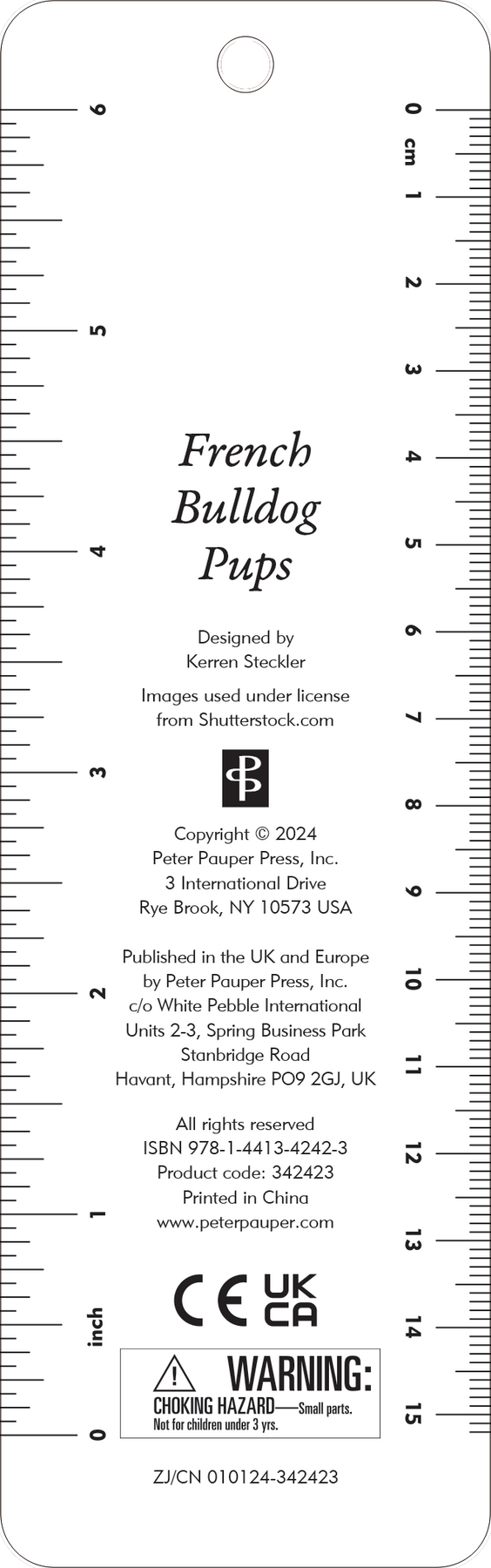 French Bulldog Pups Bookmark - Raymond's Hallmark