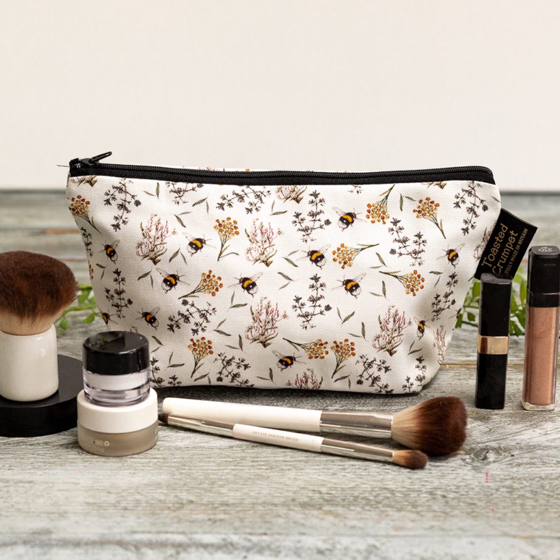 Bee & Honeysuckle Pure Makeup Bag - Raymond's Hallmark