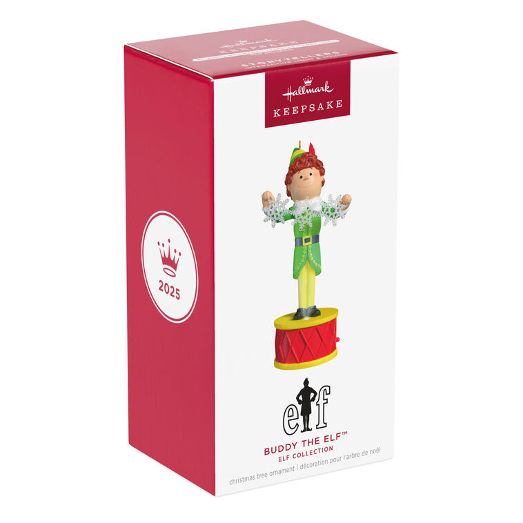 Elf Collection Buddy the Elf™ Ornament With Light and Sound - Raymond's Hallmark