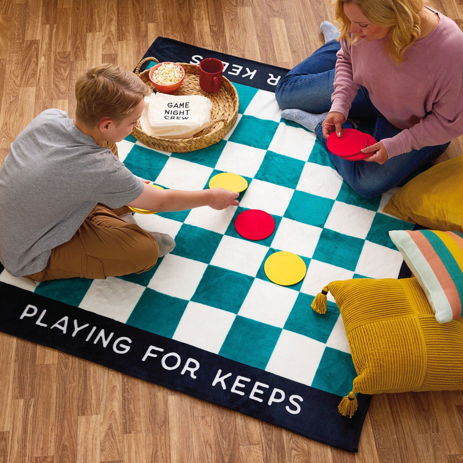 Checkers Blanket Game Board - Raymond's Hallmark