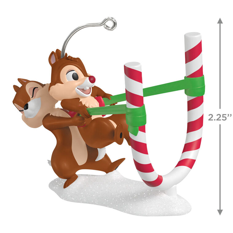 CANDY CANE CATAPULT ORNAMENT
