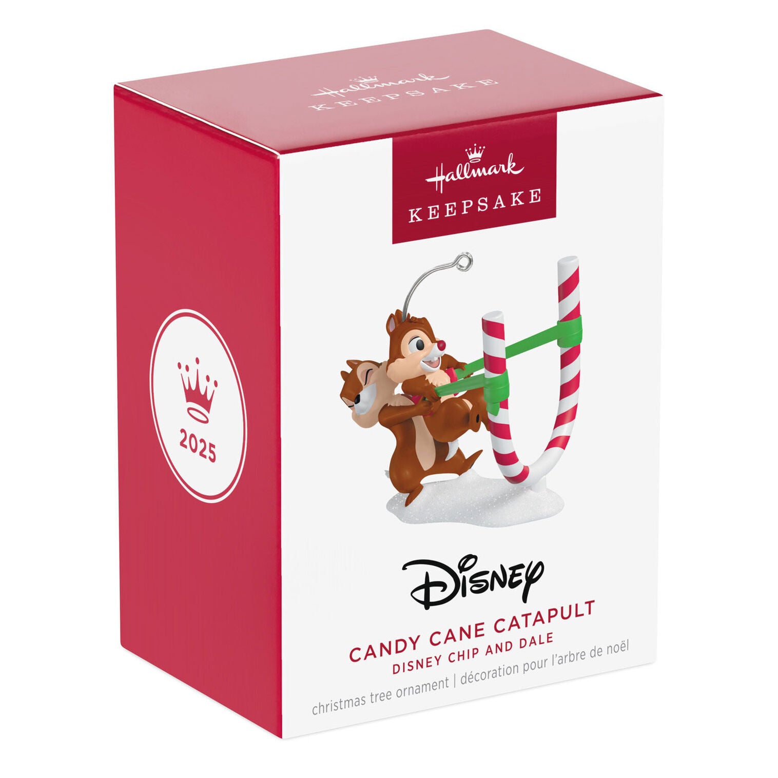 Disney Chip and Dale Candy Cane Catapult Ornament - Raymond's Hallmark