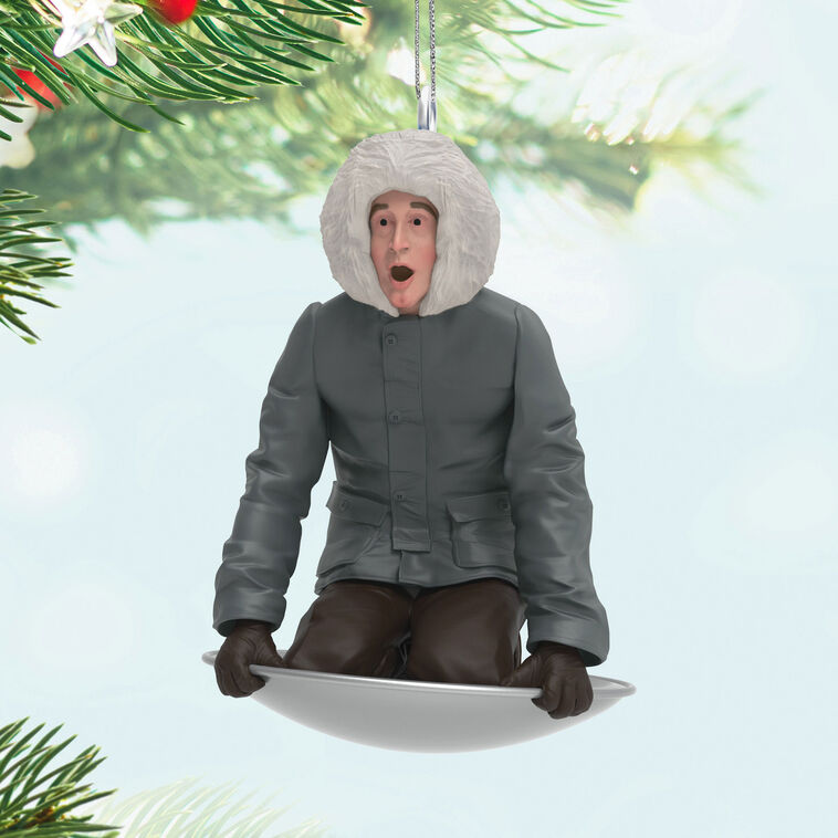 Mini National Lampoon's Christmas Vacation Sledding Clark Ornament, 1.25" - Raymond's Hallmark