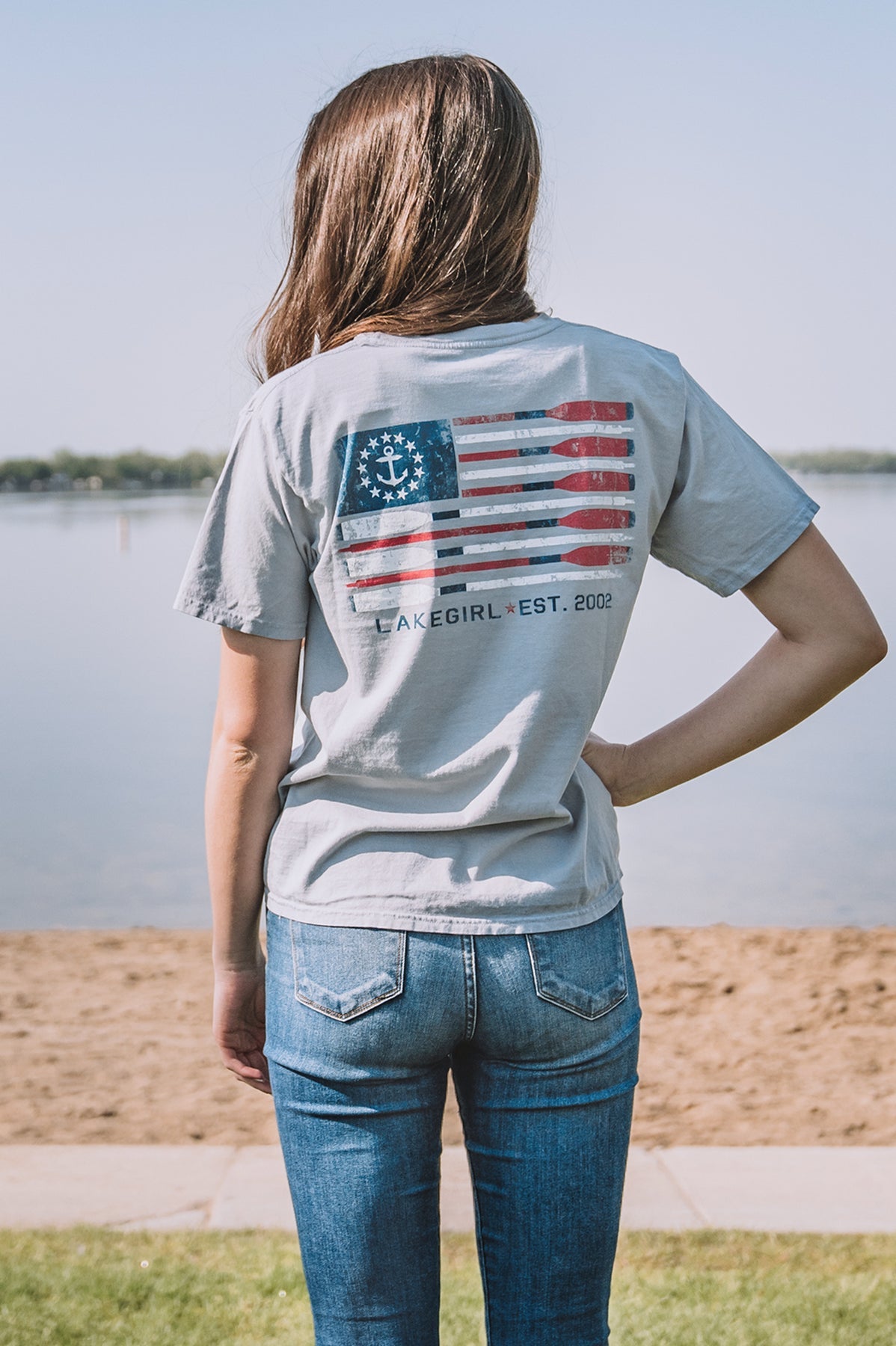 Ring Spun Flag Oars Short Sleeve Tee - Raymond's Hallmark