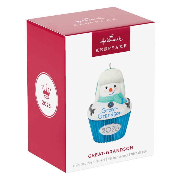 Great-Grandson Cupcake 2025 Ornament - Raymond's Hallmark