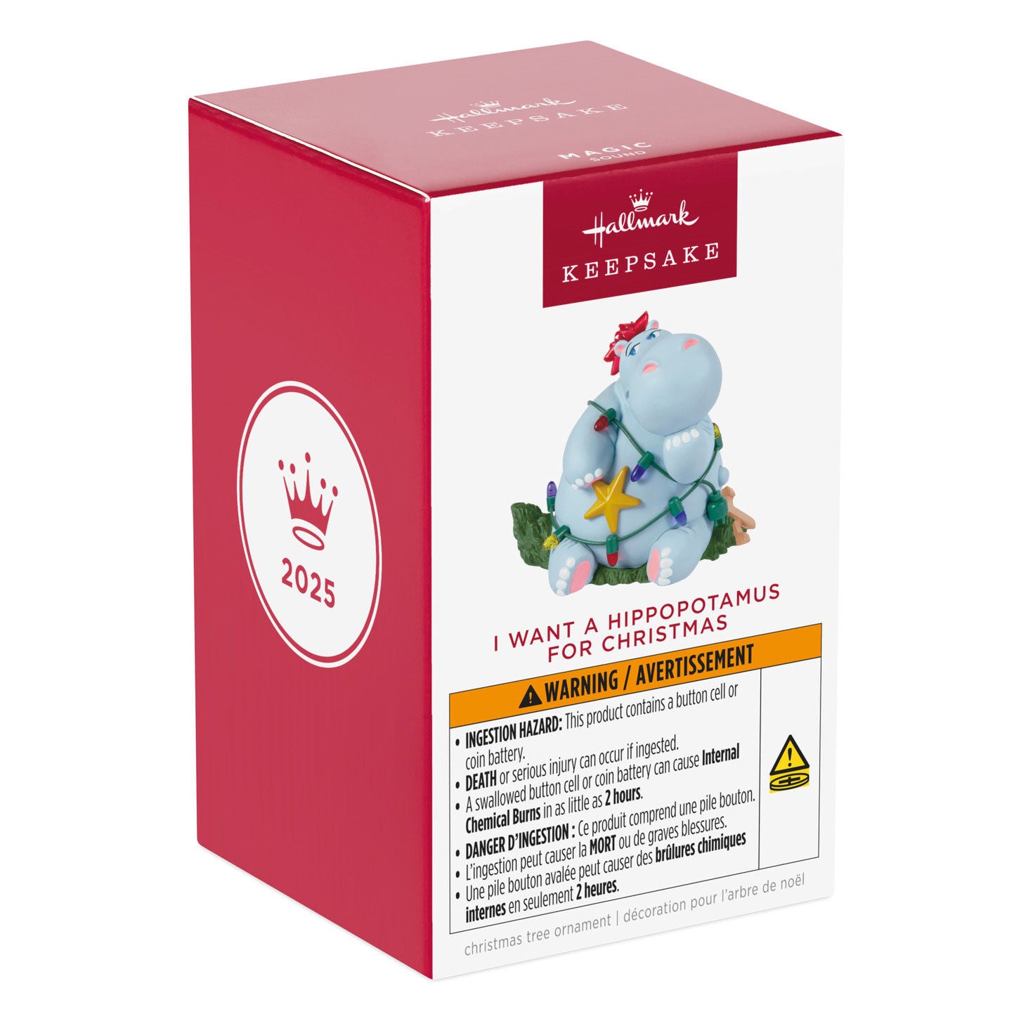 I Want a Hippopotamus for Christmas Musical Ornament - Raymond's Hallmark
