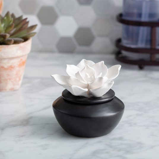 Porcelain Aroma Diffuser Gardenia with Peppermint Oil - Raymond's Hallmark