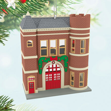 Nostalgic Houses and Shops Keepsake Korners Firehouse Ornament - Raymond's Hallmark