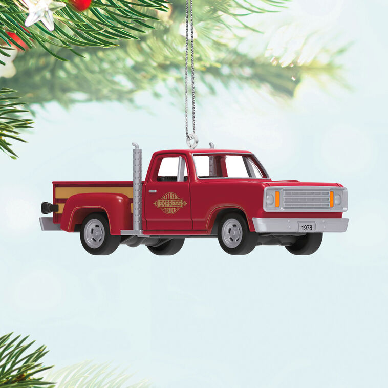 Mini Lil' American Trucks 1978 Dodge Li'l Red Express Truck 2025 Metal Ornament, 0.75" - Raymond's Hallmark