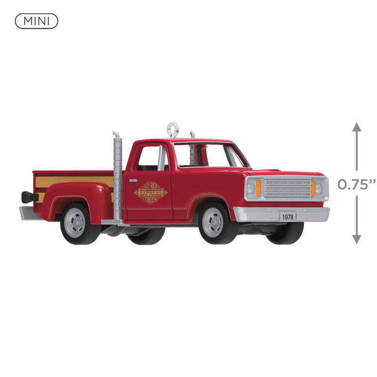 Mini Lil' American Trucks 1978 Dodge Li'l Red Express Truck 2025 Metal Ornament, 0.75" - Raymond's Hallmark