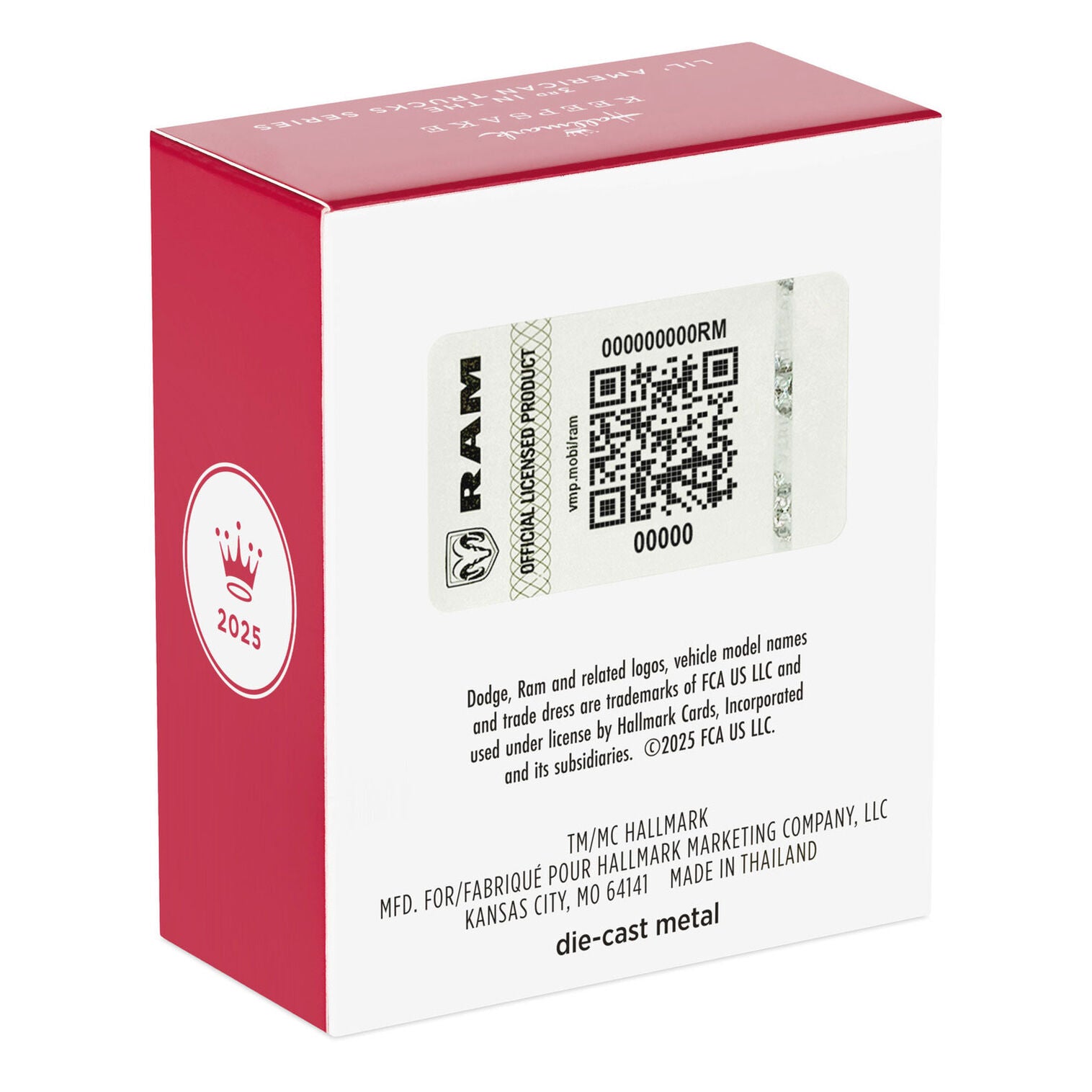 Mini Lil' American Trucks 1978 Dodge Li'l Red Express Truck 2025 Metal Ornament, 0.75" - Raymond's Hallmark