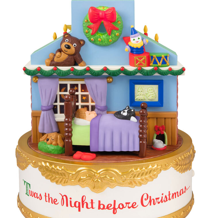 The Night Before Christmas Ornament With Light, Sound and Motion