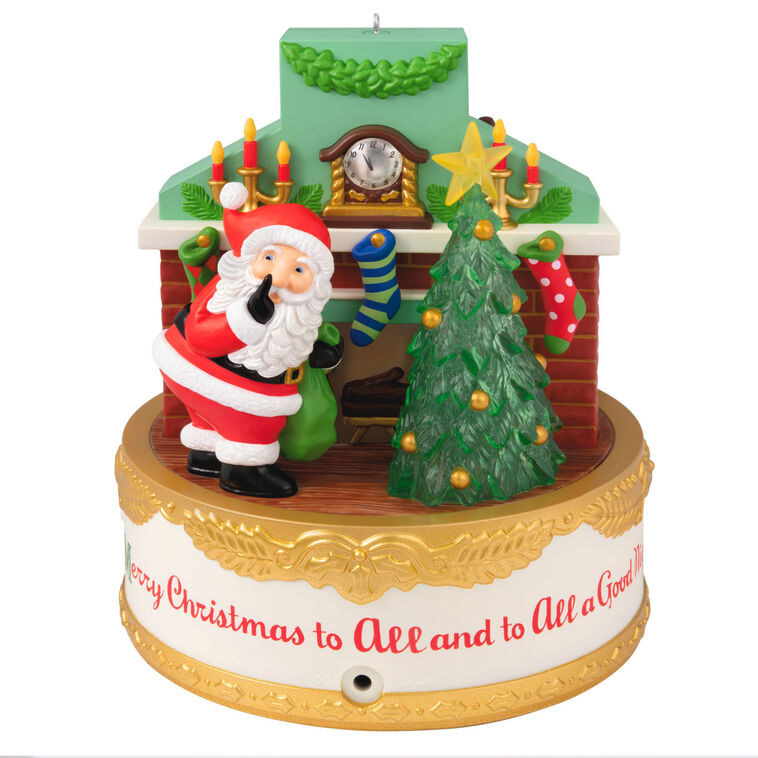 The Night Before Christmas Ornament With Light, Sound and Motion