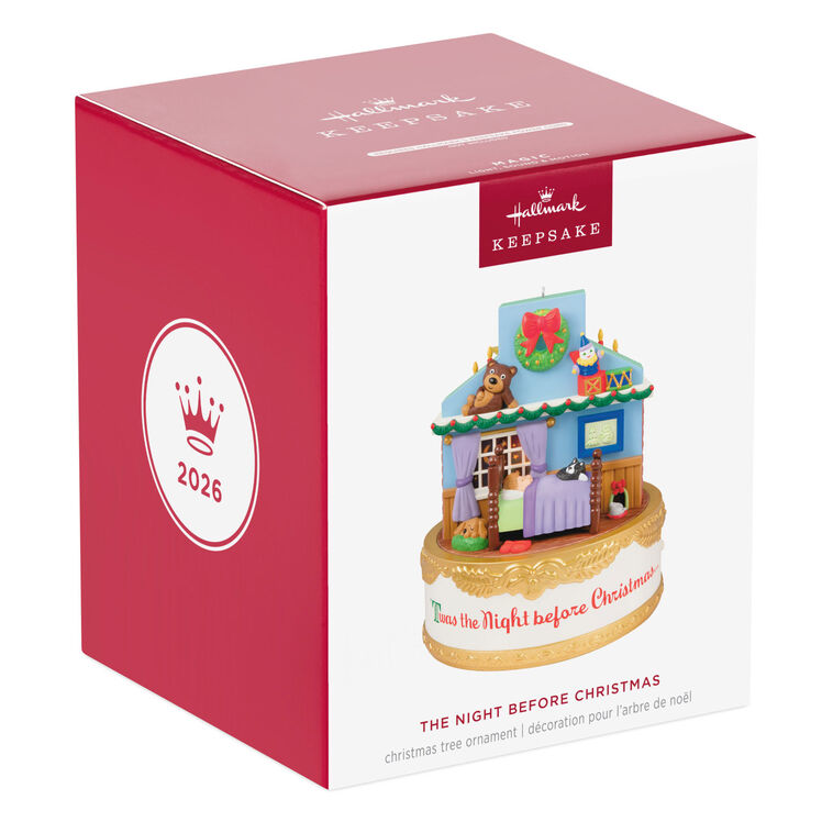 The Night Before Christmas Ornament With Light, Sound and Motion