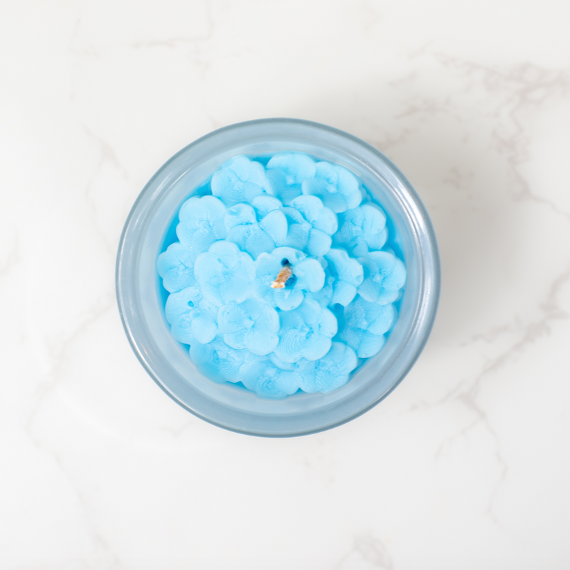 Hydrangea Flower Top Candle 8oz