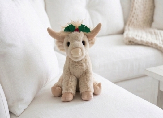 Laddie Holiday Highland Cow Mini Soft - Raymond's Hallmark