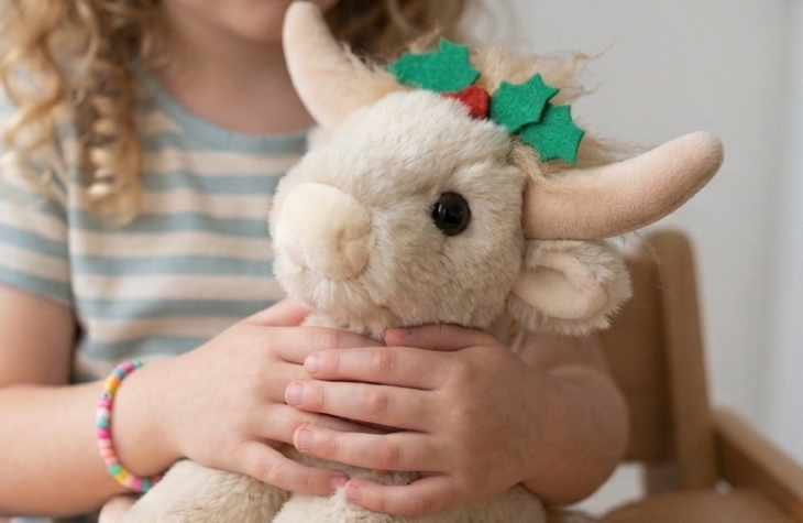Laddie Holiday Highland Cow Mini Soft - Raymond's Hallmark