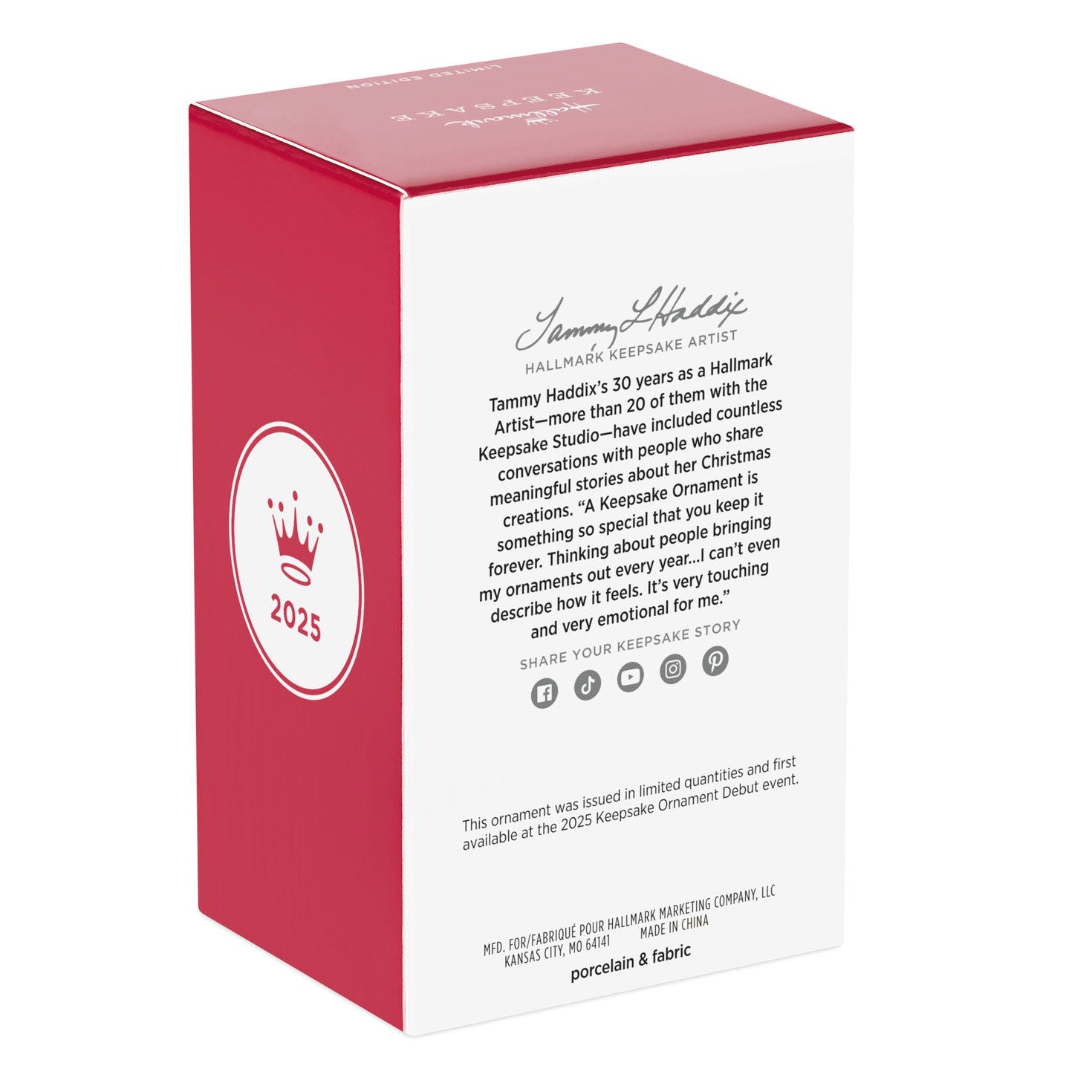 Sweet Snow Girl Porcelain Limited Ornament