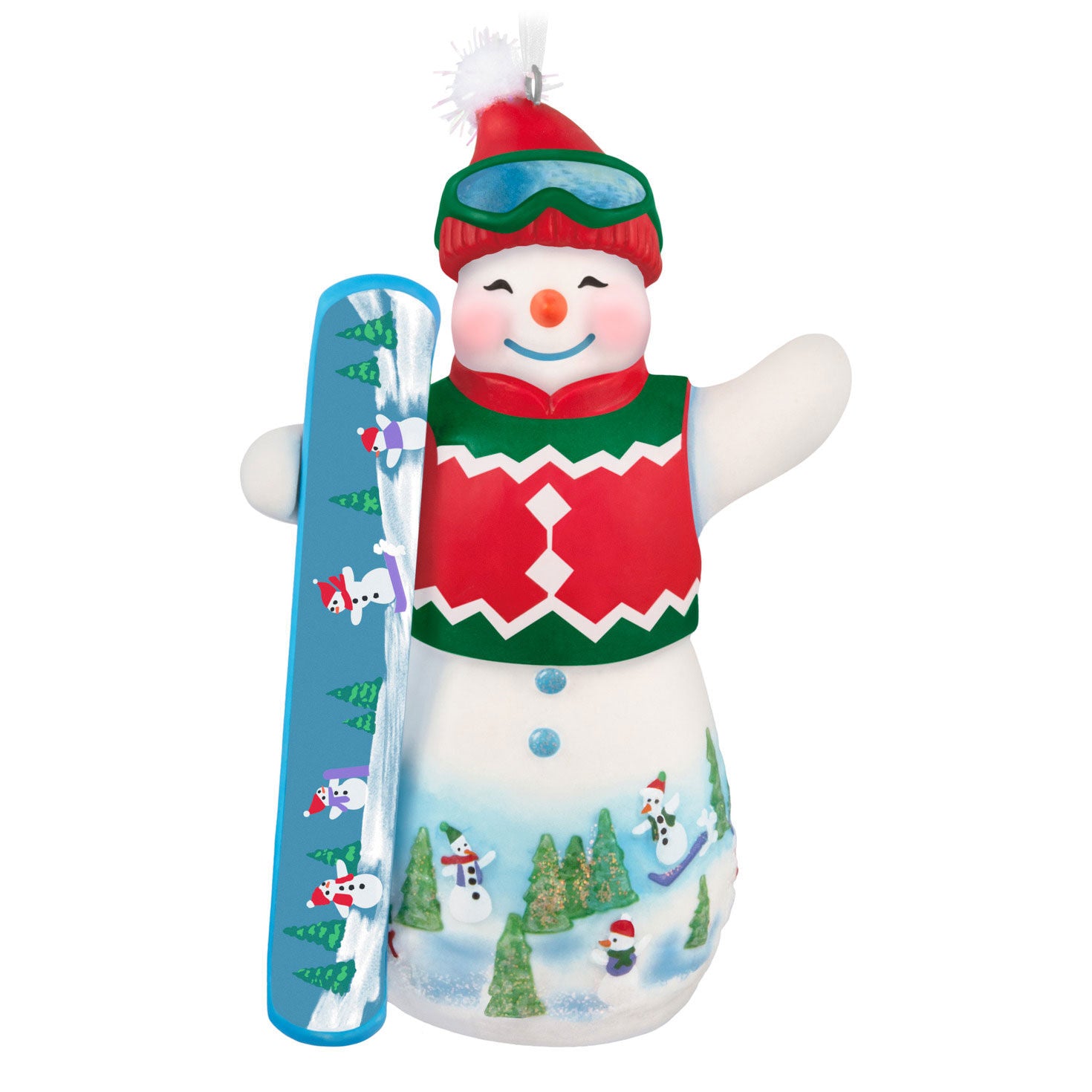 Snowtop Lodge Ollie U. Halfpipe Porcelain Ornament - Raymond's Hallmark