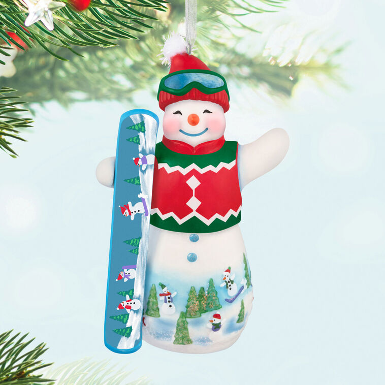 Snowtop Lodge Ollie U. Halfpipe Porcelain Ornament - Raymond's Hallmark