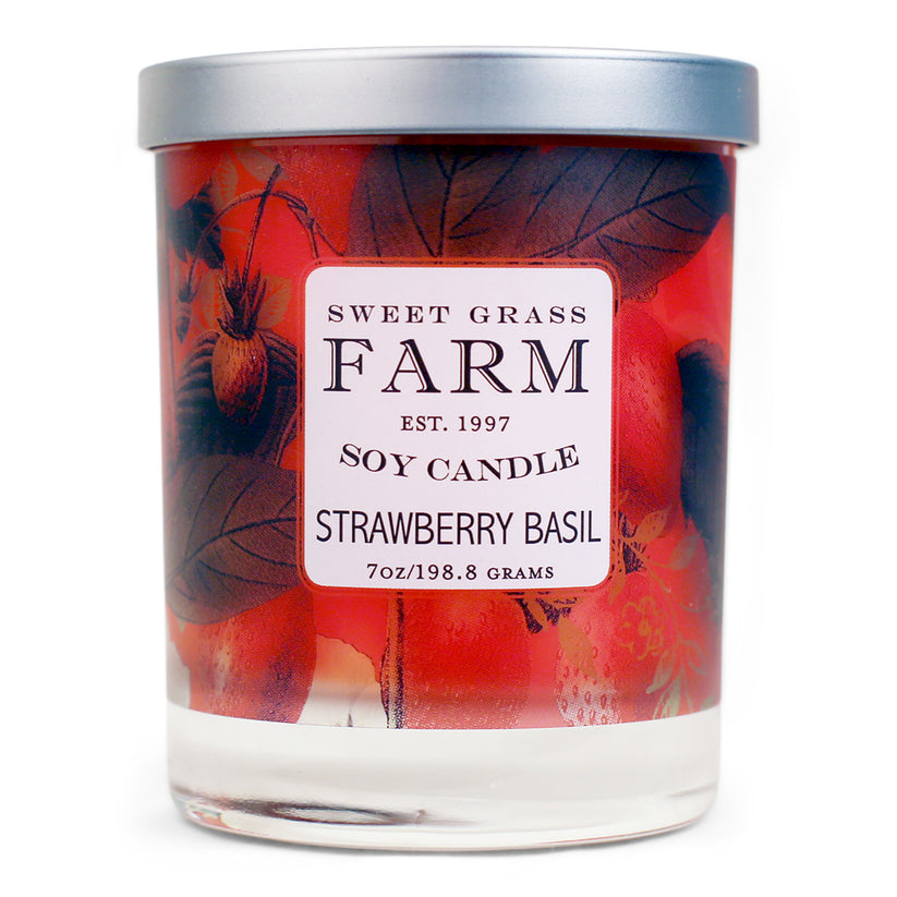 Meadow Strawberry Basil Soy Candle - Raymond's Hallmark