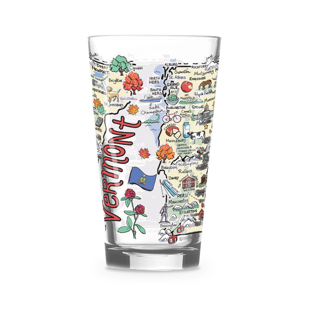 Vermont 16oz Glass - Raymond's Hallmark