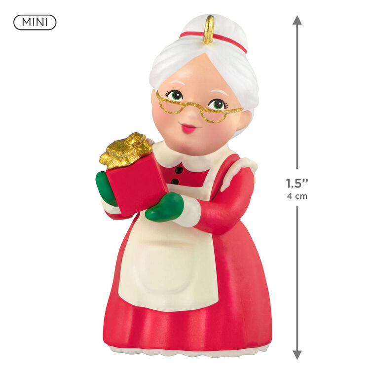 Mini Sweet Mrs. Claus Ornament, 1.5"