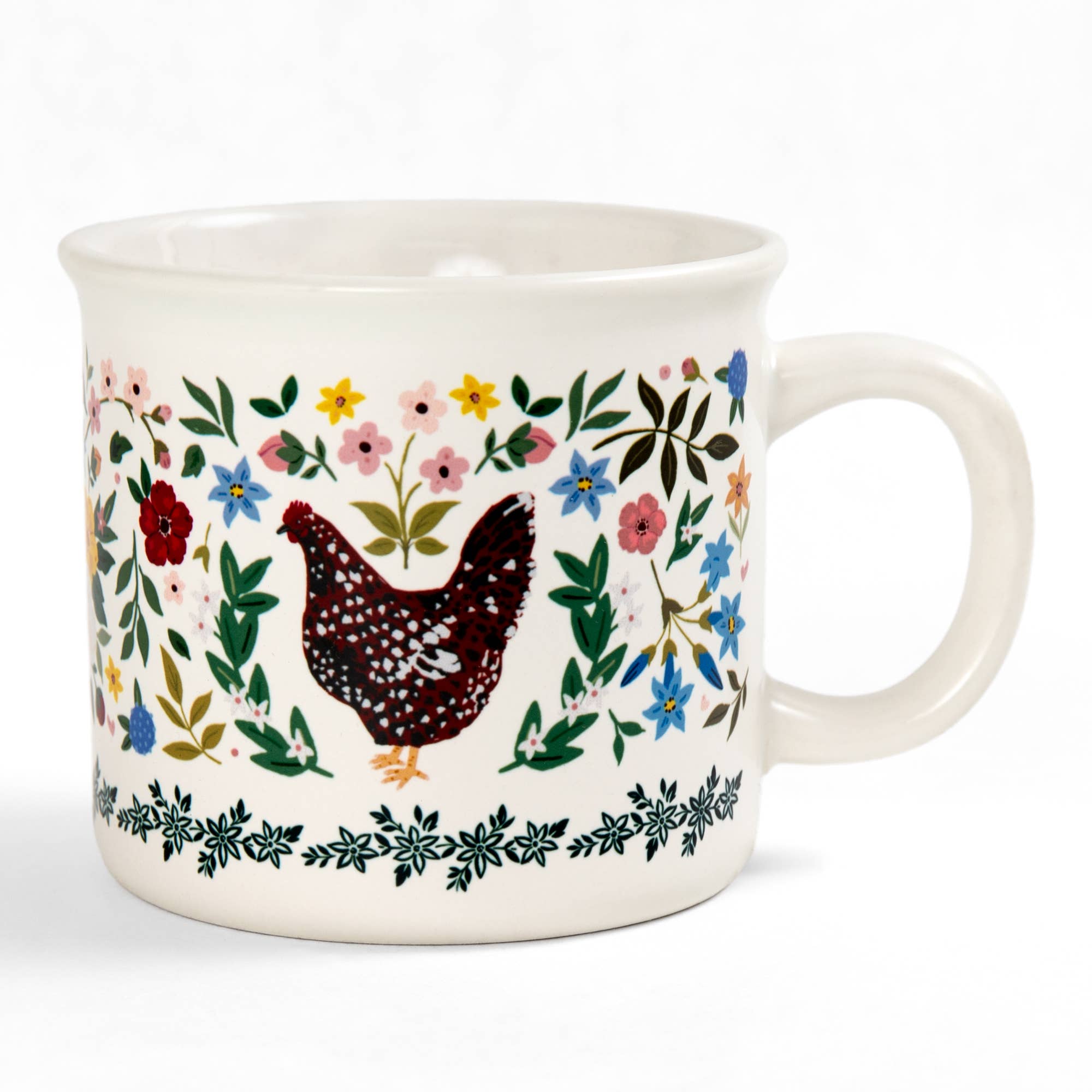Chicken Floral Mug - Raymond's Hallmark