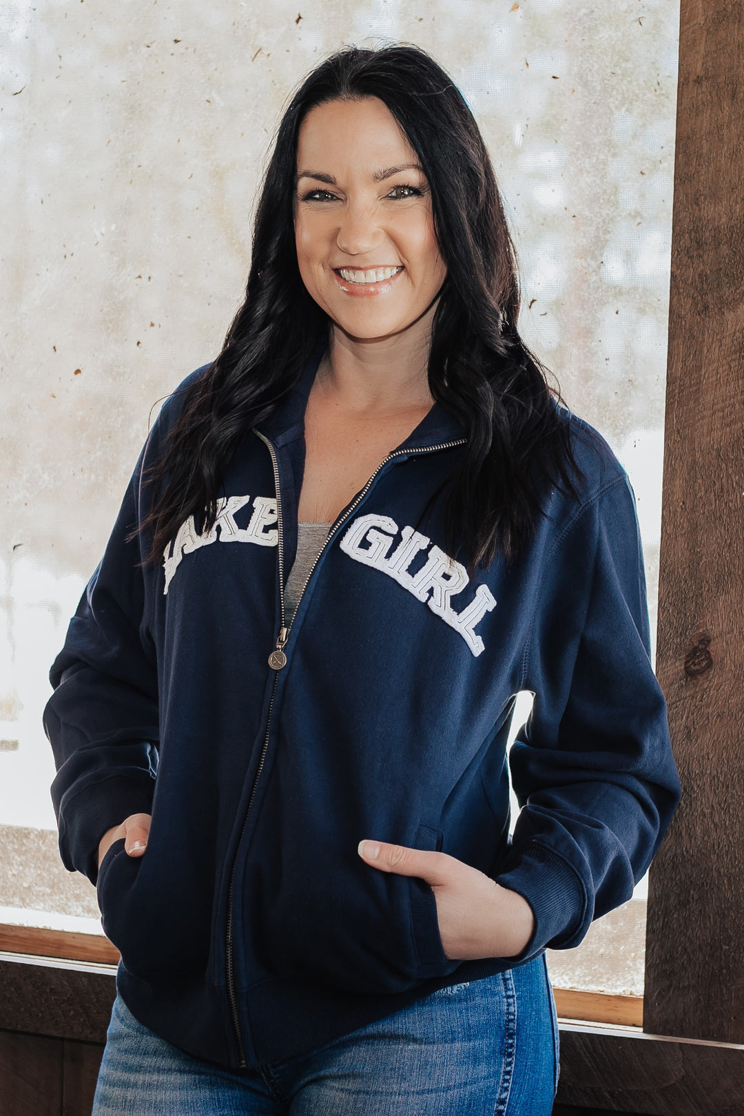 Track Jacket in Navy - Raymond's Hallmark