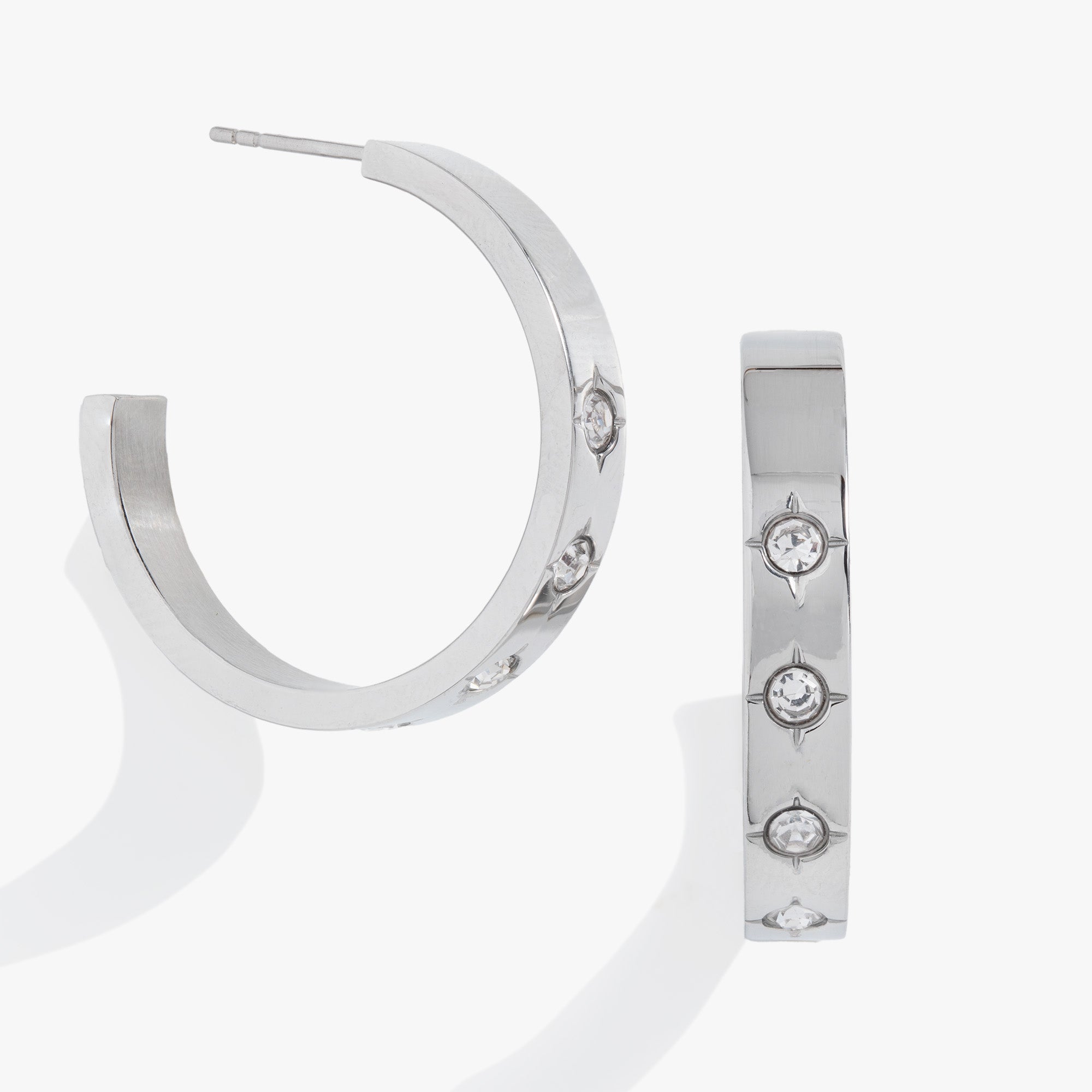 Crystal Accent Hoop - Raymond's Hallmark