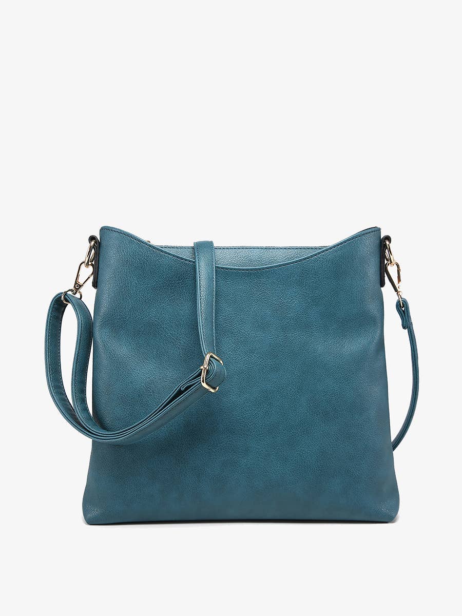 M1765 Emma 3 Compartment Crossbody w/ Snap Closure - Raymond's Hallmark